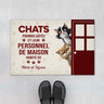 5870DFR1 paillasson personnalise le chat gate pourri habite ici 5870d8ztd