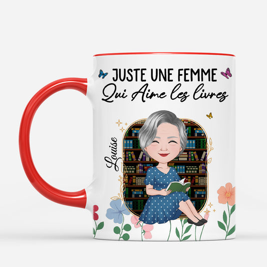 5874MFR2 mug personnalise je suis une fille qui aime les livres 5874mttma
