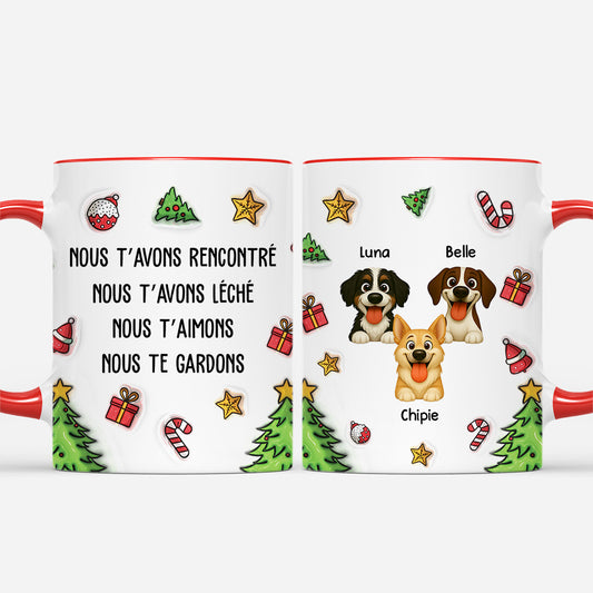5875MFR2 mug personnalise de noel mon chien maime 5875mtttc