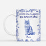 5876MFR1 mug personnalise juste une fille qui aime son chat style toile bleue 5876m8mzd