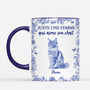 5876MFR2 mug personnalise juste une fille qui aime son chat style toile bleue 5876m8mzd