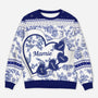 5879WFR1 pull de noel moche personnalise le grand coeur de mamie 5879wkmta