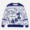 5879WFR1 pull de noel moche personnalise le grand coeur de mamie 5879wkmta