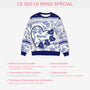 5879WFR5 pull de noel moche personnalise le grand coeur de mamie 5879wkmta