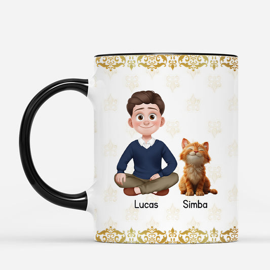 5884MFR2 mug personnalise juste une fille qui aime ses chats 5884m3ymd