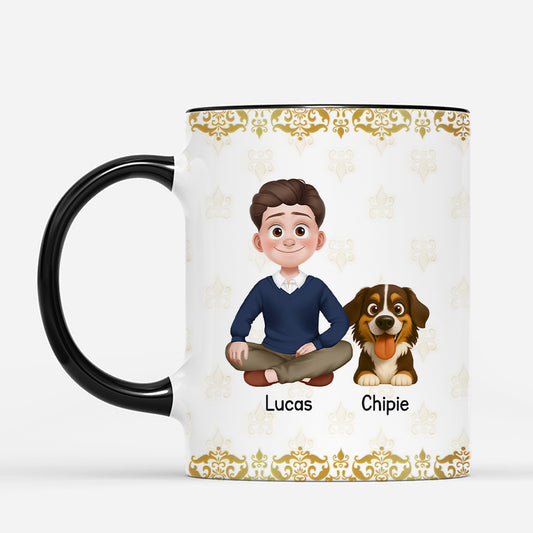 5884MFR2 mug personnalise juste une fille qui aime ses chiens 5884m3ymc