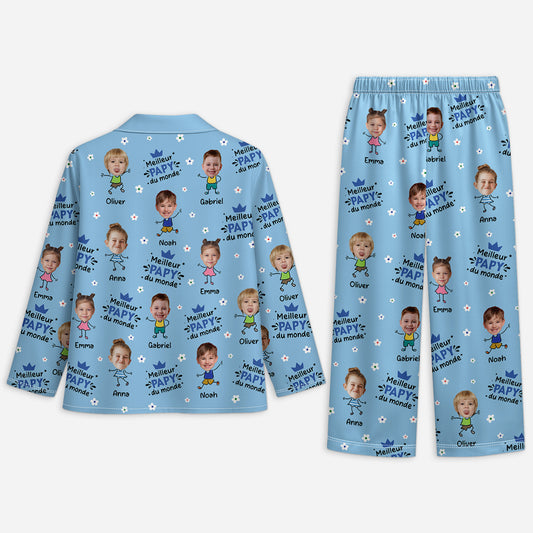 5898VFR2 pyjama personnalise avec photo meilleur papy 5898v8ymb