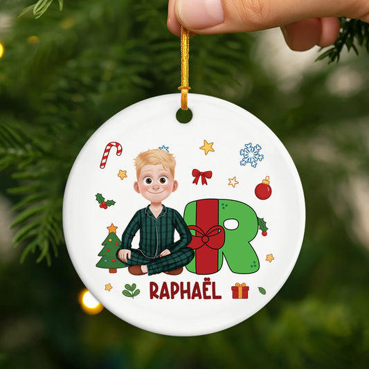 5899OFR2 effet dimpression 3d ornement acrylique personnalise premier noel bebe 5899okl5a