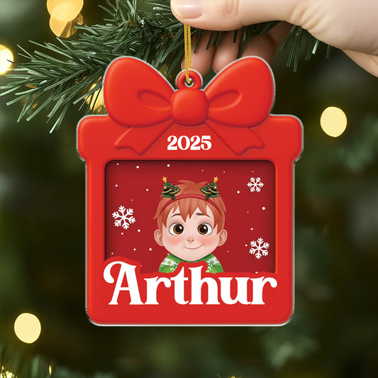 5903OFR2 ornement noel acrylique personnalise pour enfant un joli cadeau 5903okvzk