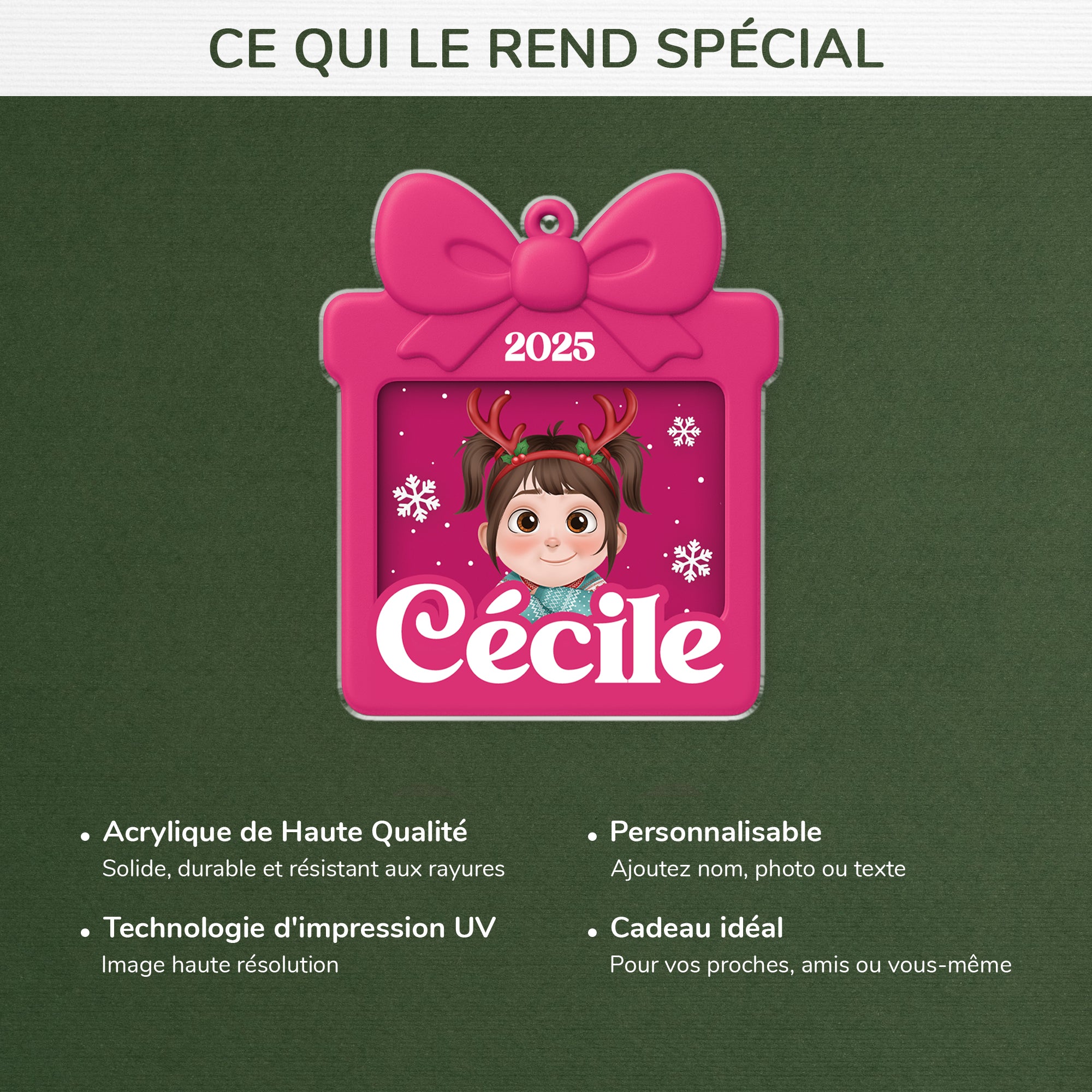 5903OFR4 ornement noel acrylique personnalise pour enfant un joli cadeau 5903okvzk