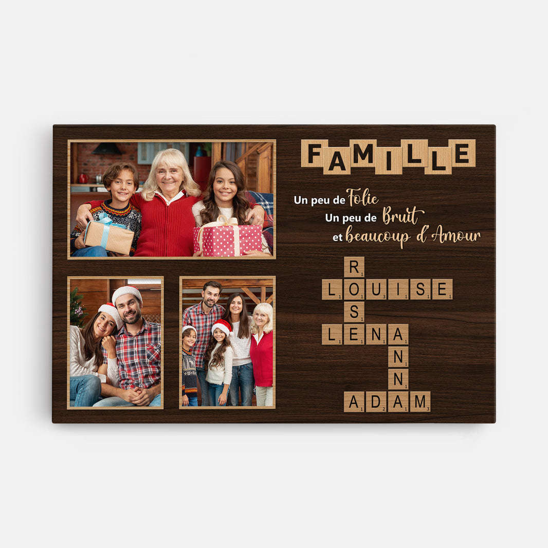 Mot Croisé Famille Personnalisé Cadeau Plus — free download