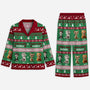 5906VFR1 pyjama personnalise chat joyeux noel minou 5906vkvad