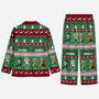 5906VFR2 pyjama personnalise chat joyeux noel minou 5906vkvad