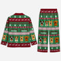5906VFR2 pyjama personnalise chien joyeux noel toutou 5906vkvac