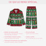 5906VFR5 pyjama personnalise chat joyeux noel minou 5906vkvad