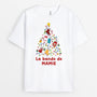 5908AFR1 t shirt noel personnalise la bande a mamie version sapin 5908aklta