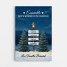 5909CFR1 toile de noel personnalisee ensemble nous sommes une famille 5909c3vmi