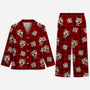 5911VFR1 pyjama a carreaux personnalise meilleure maman chien 5911vtvmc