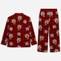 5911VFR2 pyjama a carreaux personnalise meilleure maman chien 5911vtvmc