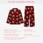 5911VFR5 pyjama a carreaux personnalise meilleure maman chien 5911vtvmc