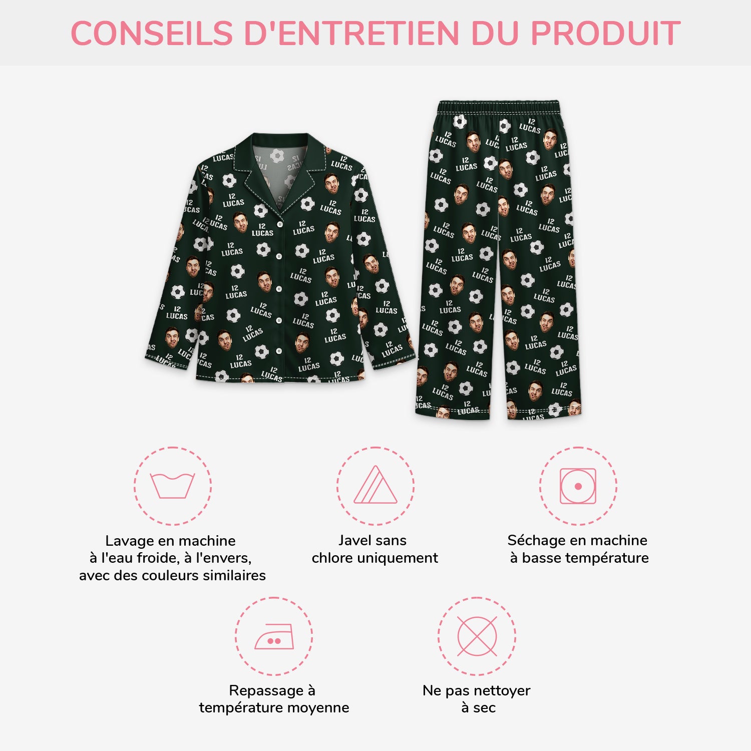 5916VFR4 pyjama personnalise mon sport prefere 5916v3qcb