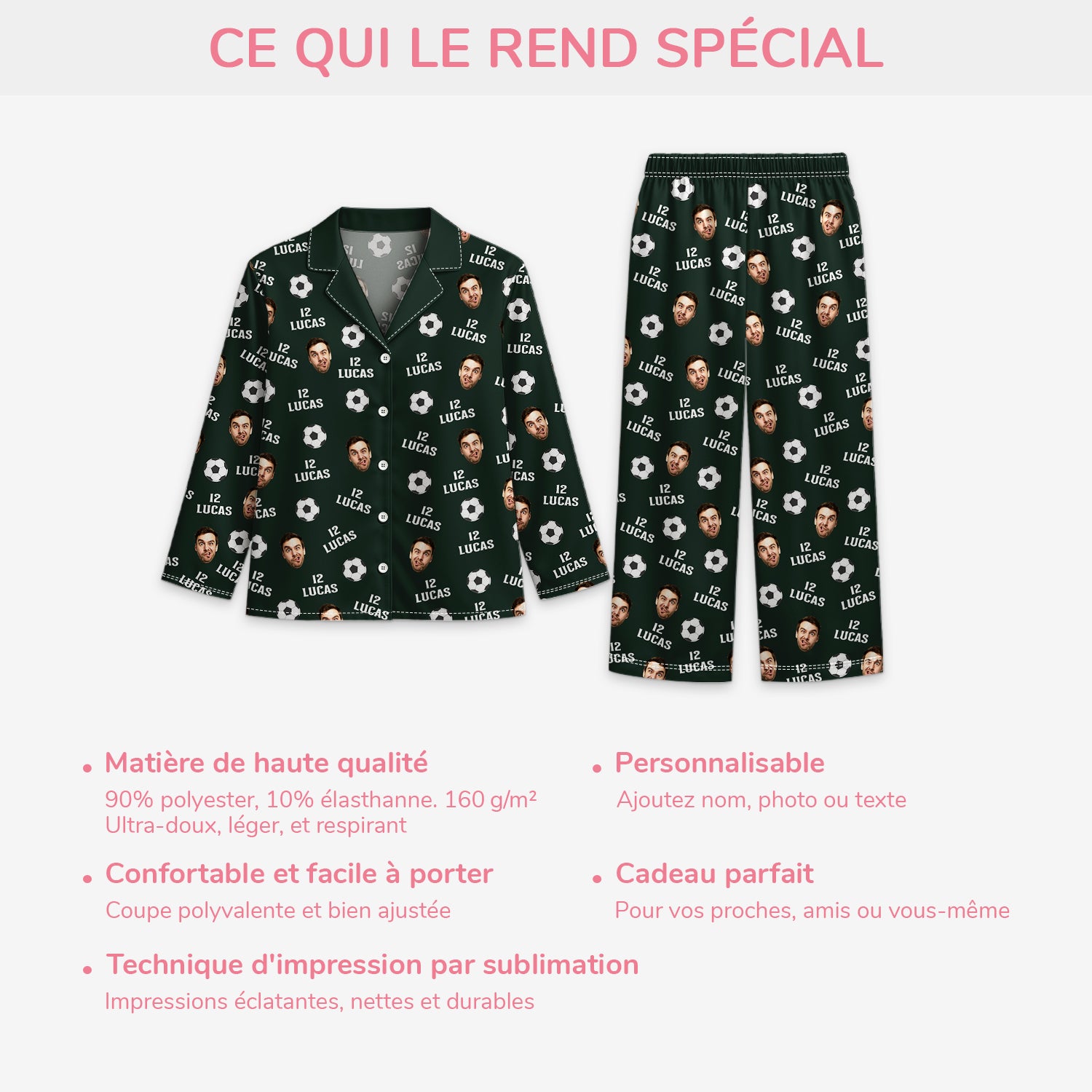 5916VFR5 pyjama personnalise mon sport prefere 5916v3qcb