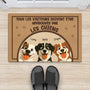 5931DFR2 paillasson chien personnalise tous les visiteurs doivent etre approuves 5931d6tac