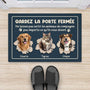 5932DFR2 paillasson personnalise avec chat photo gardez la porte fermee 5932d6vzc