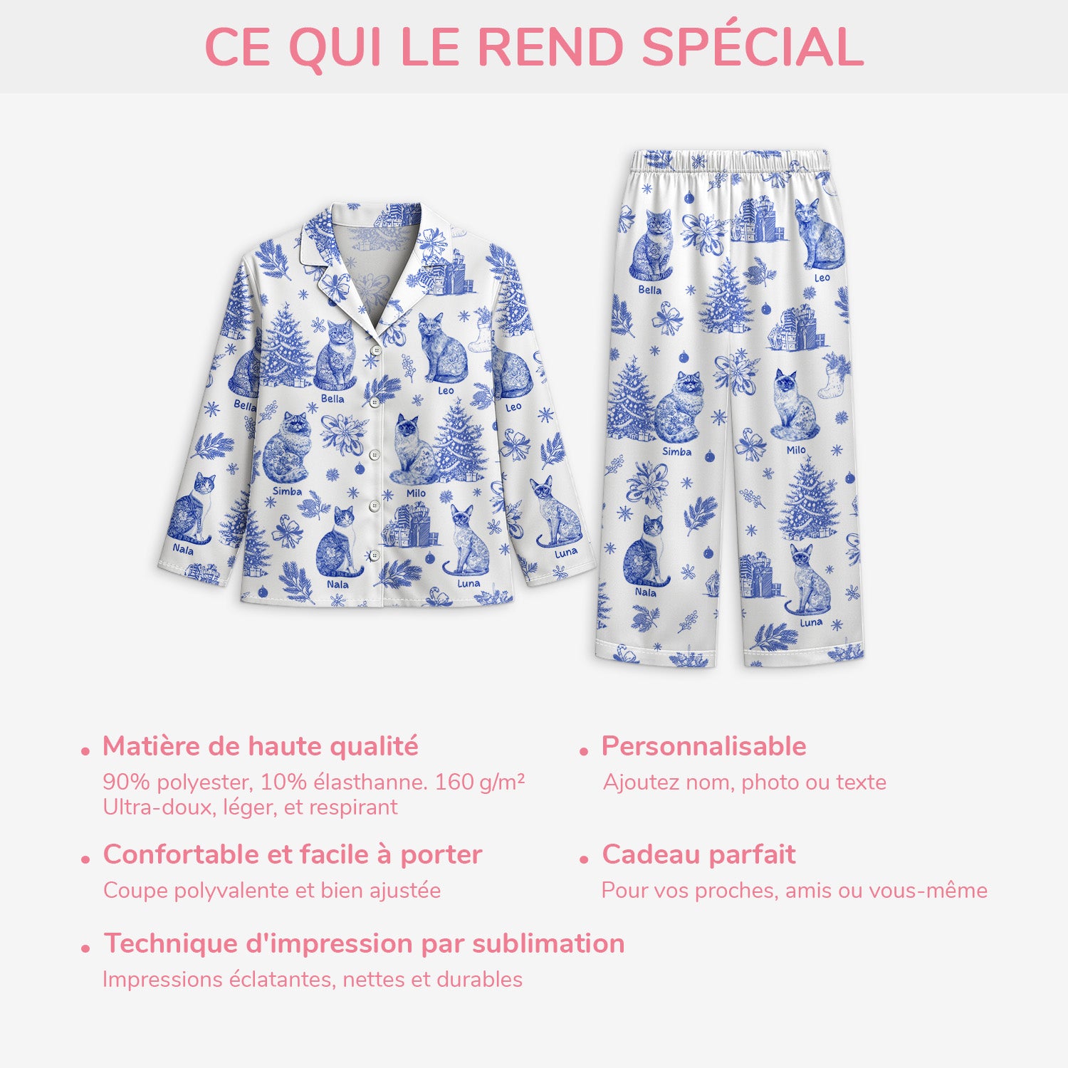 5938VFR5 pyjama personnalise mon chat elegant 5938v6zmd