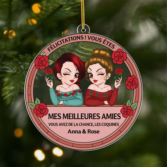 5948OFR1 ornement acrylique personnalise tu es ma meilleure amie 5948okzta