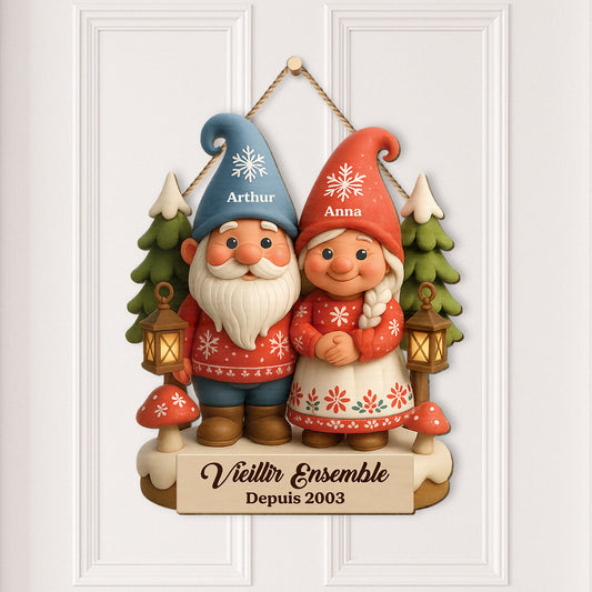 5953QFR2 effet dimpression 3d plaque en bois personnalisee couple vieillir ensemble 5953qkv5g