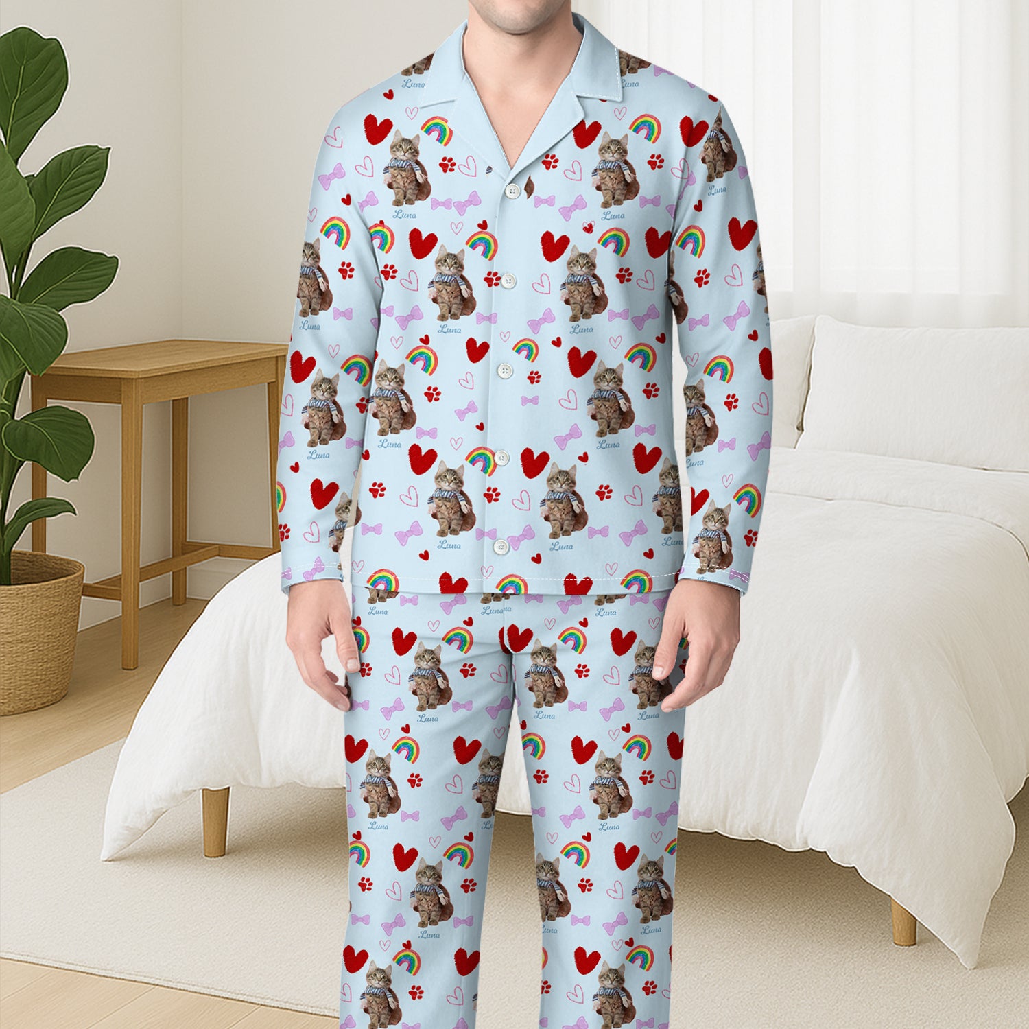 5972VFR3 pyjama personnalise avec photo de son chien mon petit bonheur 5972vtvzc