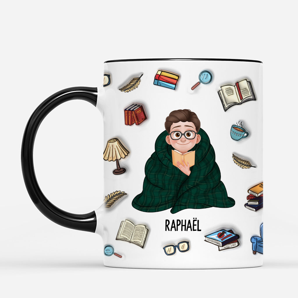 5977MFR2 effet dimpression 3d mug personnalise pour femme et homme qui aiment les livres chut je lis 5977m8maa