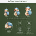 Boule De Noël Personnalisée Premier Noël De Bébé - Ornement Acrylique Avec Photo - Cadeau 1er Noël - 12