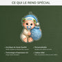 5984OFR4 effet dimpression 3d ornement acrylique personnalise premier noel bebe avec boule 5984oktqk