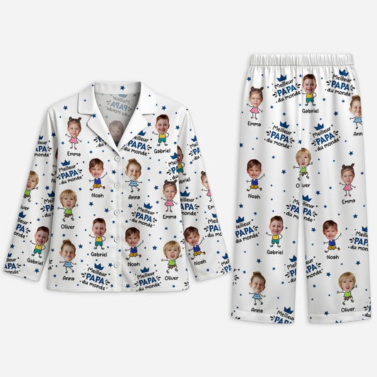 5995VFR1 pyjama personnalise avec photo le meilleur papa maman 5995v6mmb