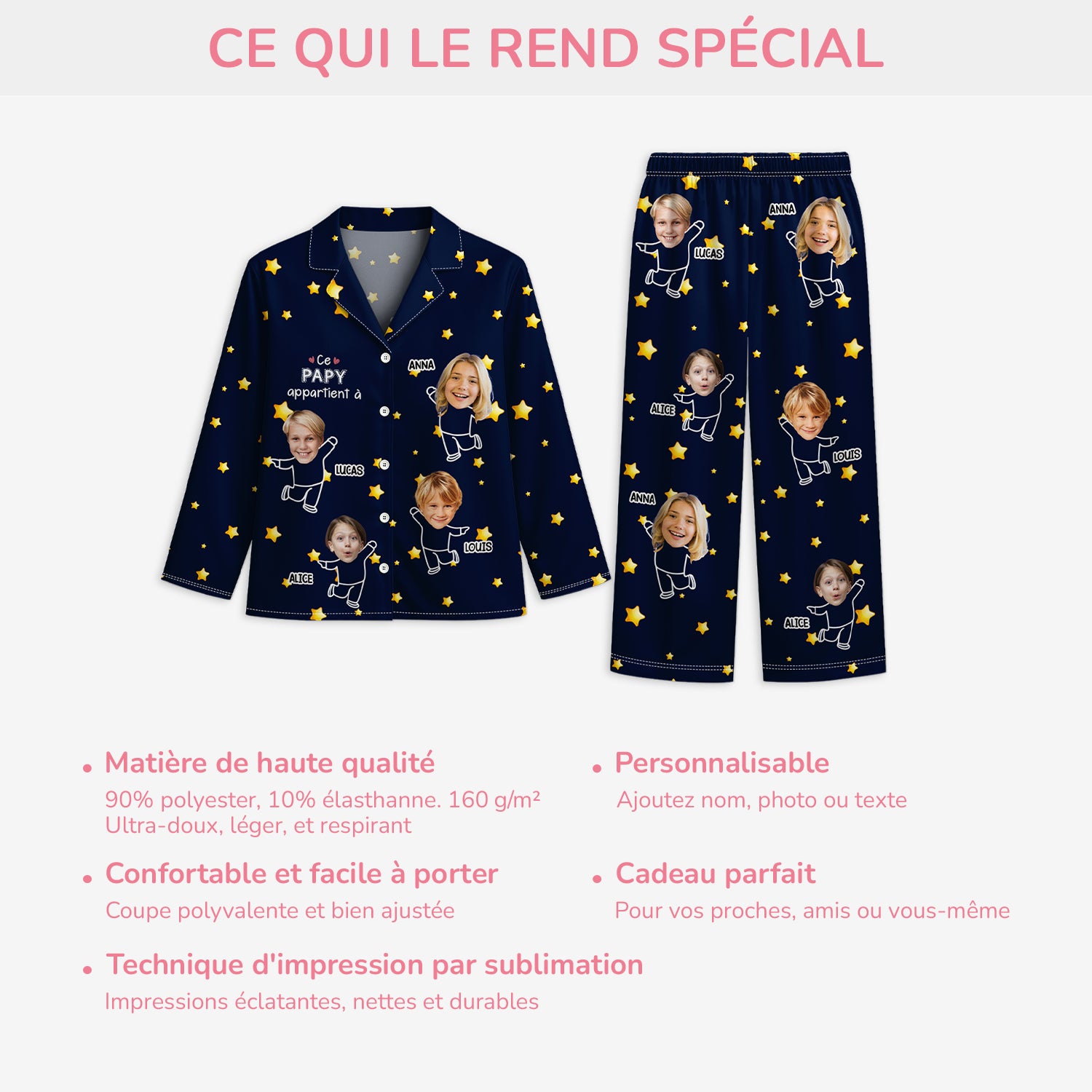 5996VFR5 pyjama personnalise avec photo ce papy cette mamie appartient a 5996v6yna