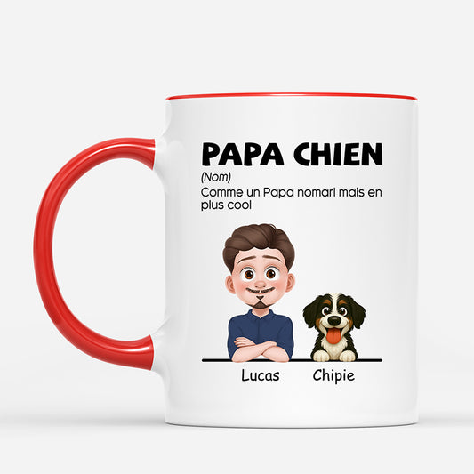 6007MFR2 mug personnalise maman papa chien 6007mkv5c