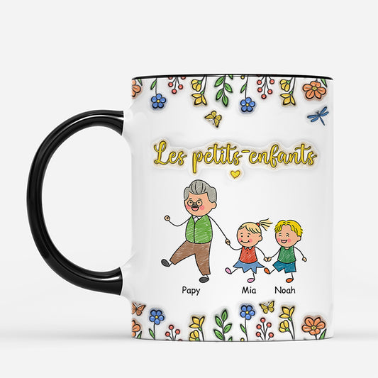 6020MFR2 effet dimpression 3d mug personnalise petits enfants de mamie papy 6020m8z8b