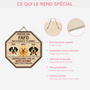 6021QFR4 plaque en bois personnalisee protege par le chien 6021qkt5c