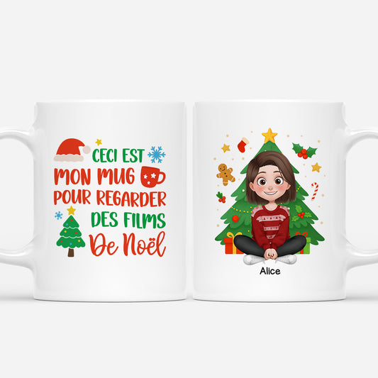 6025MFR1 mug personnalise pour femme et homme pour regarder des films de noel 6025mtqma