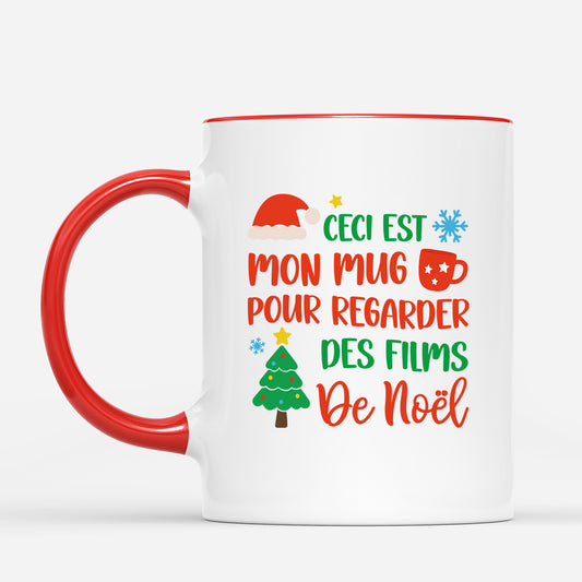 6025MFR2 mug personnalise pour femme et homme pour regarder des films de noel 6025mtqma