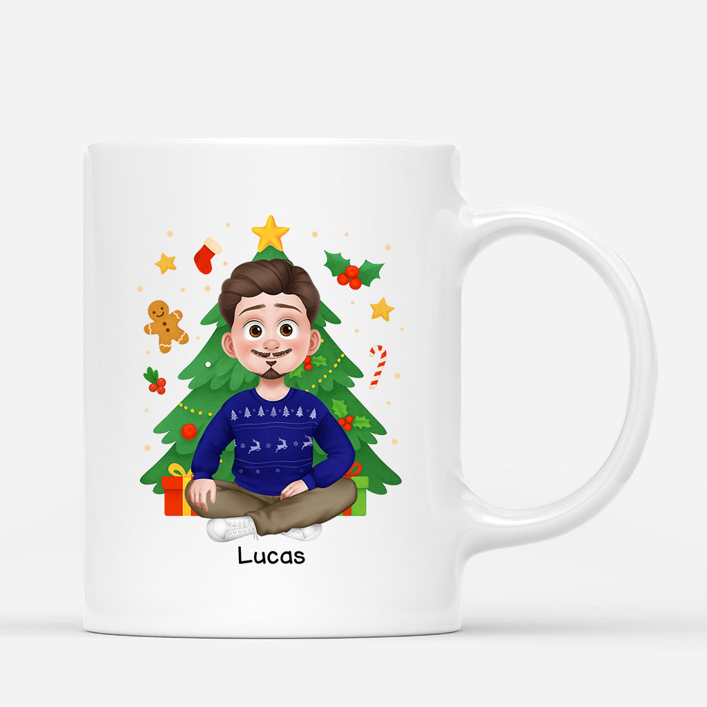 6025MFR3 mug personnalise pour femme et homme pour regarder des films de noel 6025mtqma