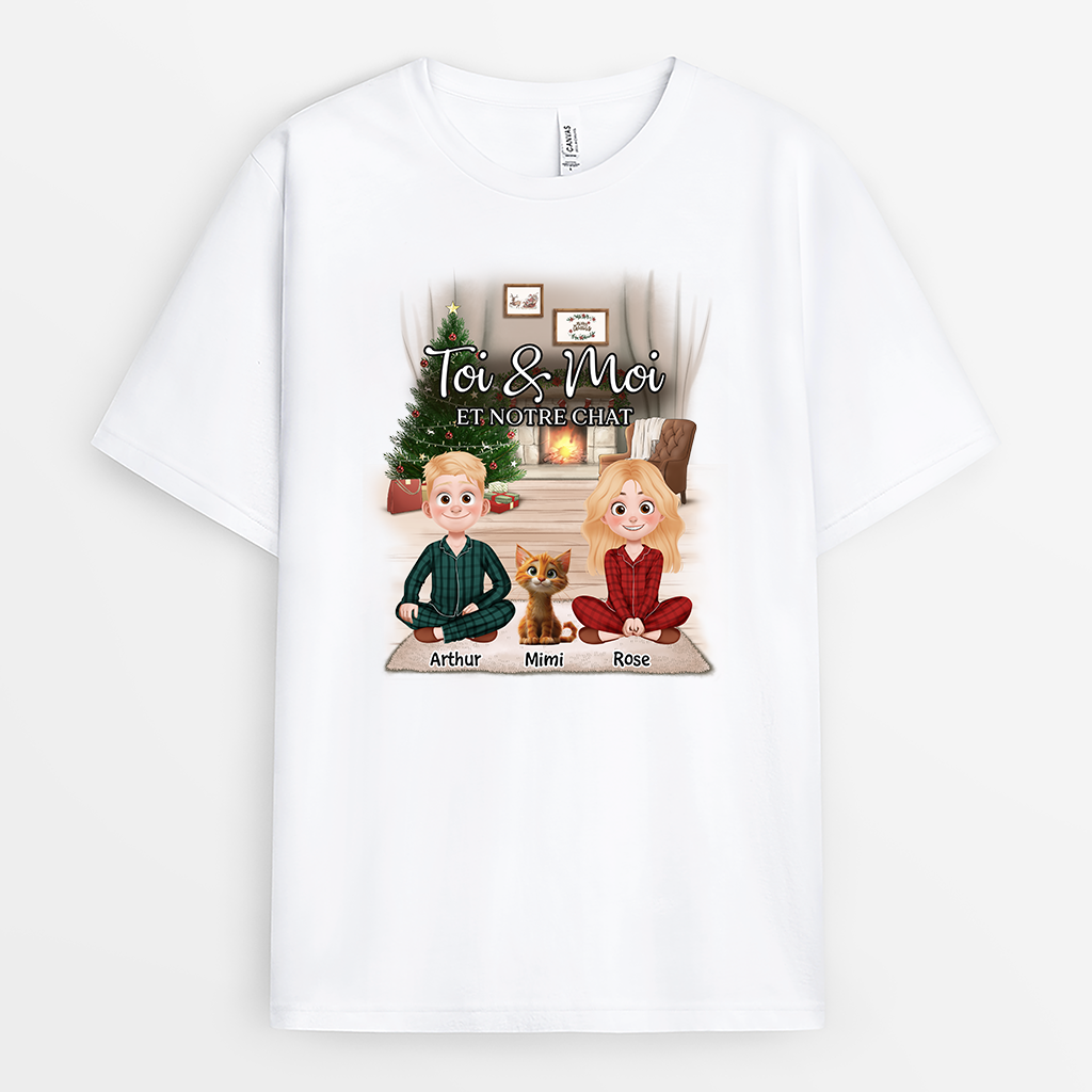 6031AFR1 t shirt personnalise toi moi et notre chat 6031akh5d