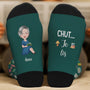 6037JFR2 chaussettes personnalisees femme je lis des livres ne pas deranger 6037j8mta