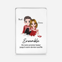 6038RFR1 plaque en acrylique rectangulaire personnalisee ensemble couple 6038rtz5g