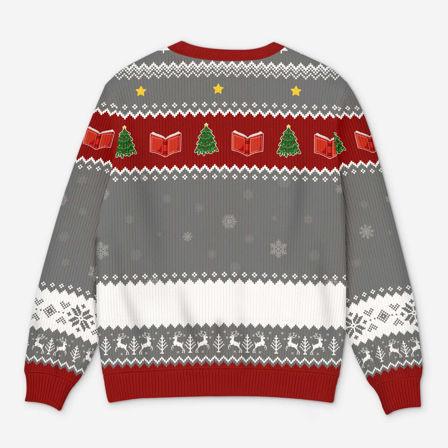 6044WFR3 pull de noel moche personnalise juste une fille qui aime les livres 6044w6qna