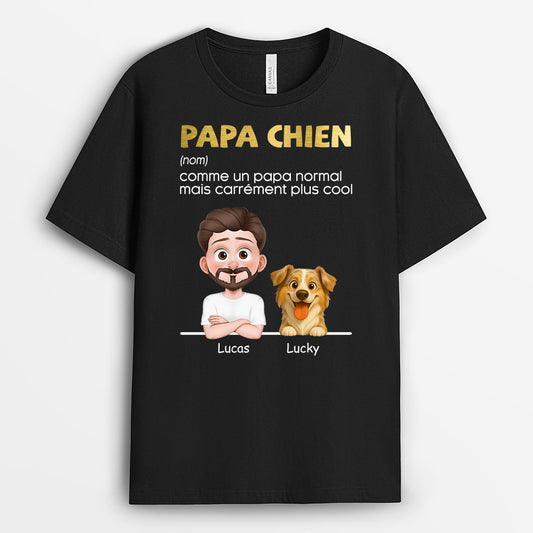 6048AFR1 t shirt personnalise papa chien cool 6048a3z0c