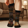 6051JFR3 chaussettes personnalisees pour femme et homme juste une fille qui aime les livres 6051jkvta
