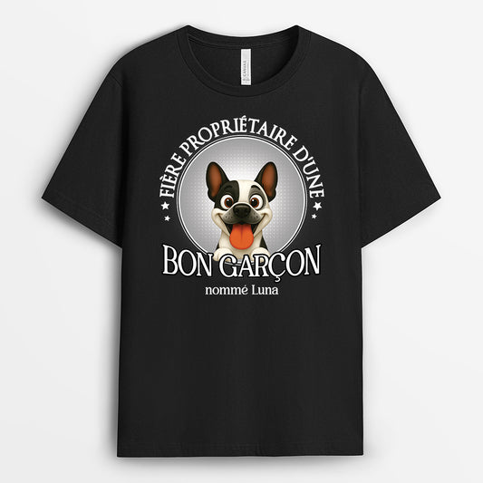 6057AFR1 t shirt personnalise fier proprietaire dun bon chien 6057a8mac